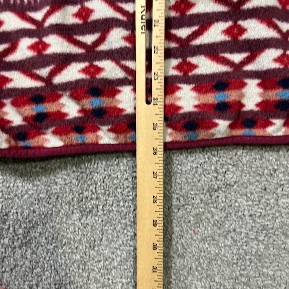 Patagonia Synchilla Snap-T Pullover Womens XL kuta klash dark currant Geometric - Picture 11 of 11